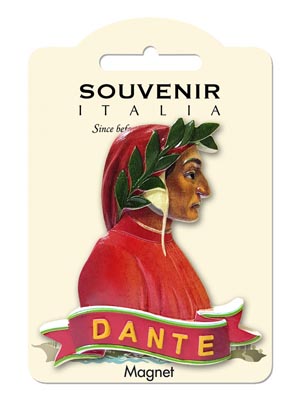 Magnete resina Dante Alighieri (art. 1134L24D00138)