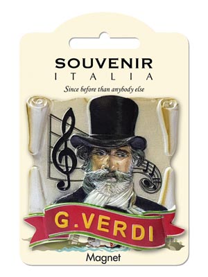 Magnete resina Giuseppe Verdi (art. 1134L24D00139)