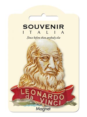 Magnete resina Leonardo da Vinci  (art. 1134L24D00148)
