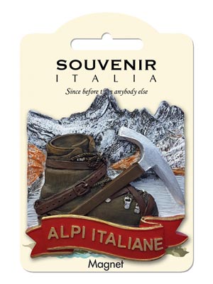 Magnete resina Scarpone Montagna  (art. 1134L24D00151)