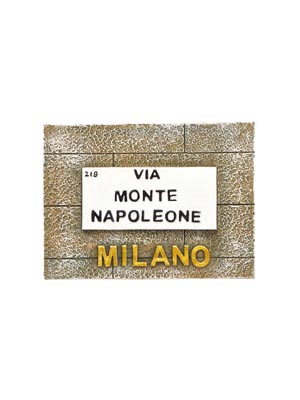 Magnete resina Montenapoleone Milano (art. 1134L24D00211)