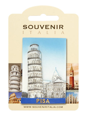 Magnete resina Torre di Pisa Verticale Pisa (art. 1134L24D00601)