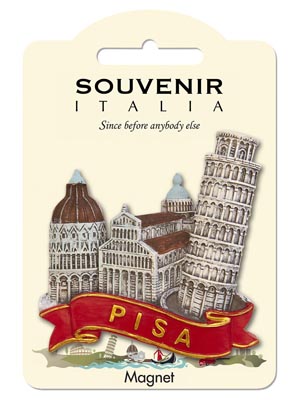 Magnete resina Torre di Pisa Ribbon (art. 1134L24D00604)