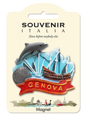 Magnete resina Genova Porto Antico Ribbon  (art. 1134L24D06502)