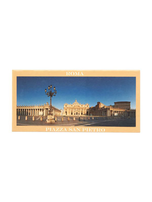 Magnete flag panoramico Piazza San Pietro Roma (art. 1138L17D00303)