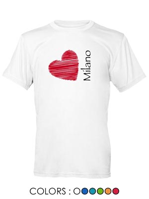 T-shirt bimbo Cotone Cuore Milano  (art. 152CL03D002)