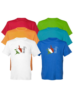 T-shirt bimbo Cotone Bandiera Italy  (art. 152CL18D001)