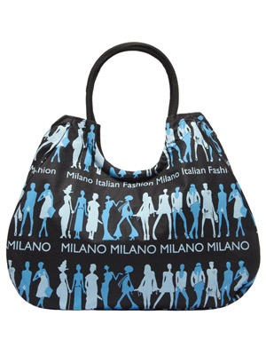 Borsa Flower Nero Milano  (art. 3008NAPL10D002)