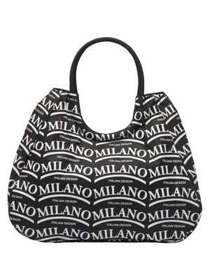 Borsa Flower Nero Italian Design Milano  (art. 3008NBPL09D002)