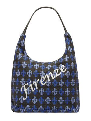 Borsa Giuly Blu Cotone Texture Firenze  (art. 3014NBLCL07D010)