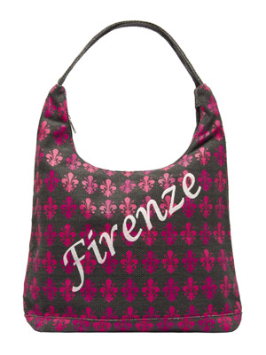 Borsa Giuly Purple Cotone Texture Firenze  (art. 3014NPCL07D010)